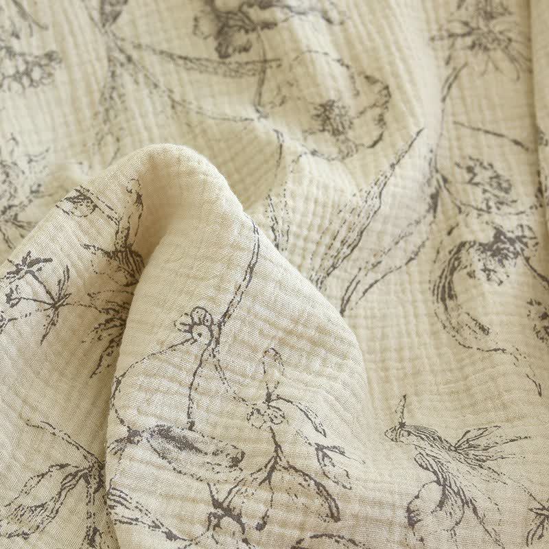 Elegantes Loungewear-Set aus Baumwolle mit Vintage-Blumenmuster - image 16