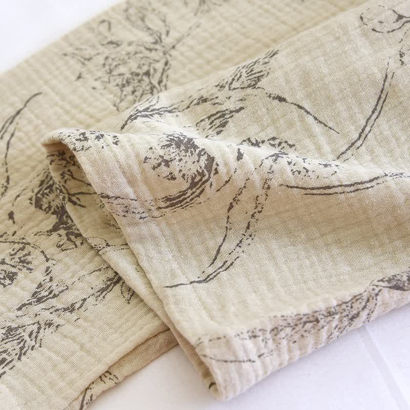 Elegantes Loungewear-Set aus Baumwolle mit Vintage-Blumenmuster - image 15