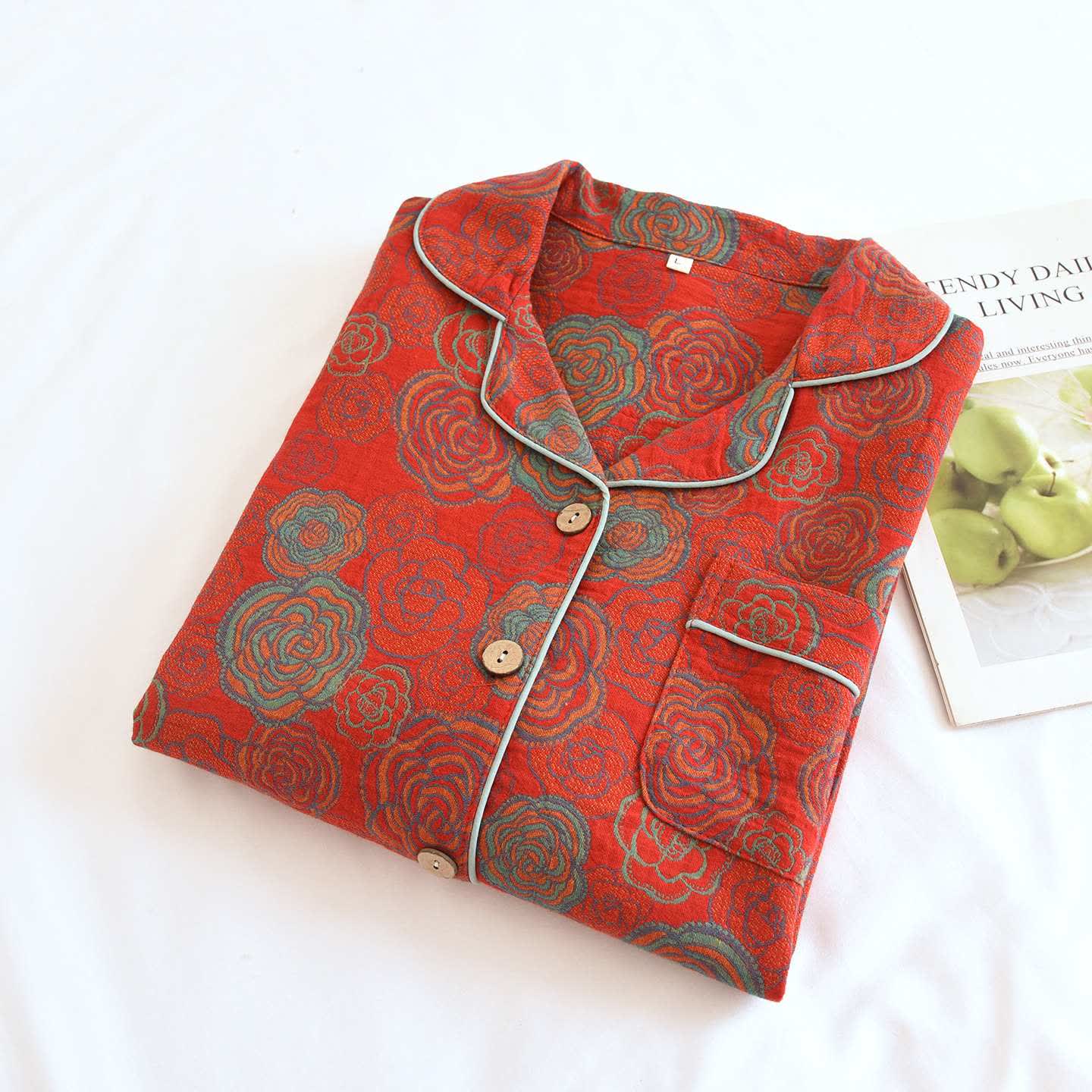 Camellia Loungewear-Set aus reiner Baumwolle - image 1