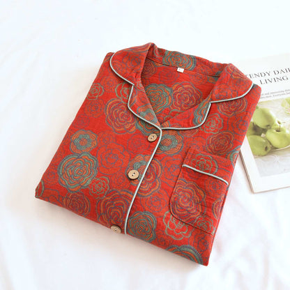 Camellia Loungewear-Set aus reiner Baumwolle - image 1