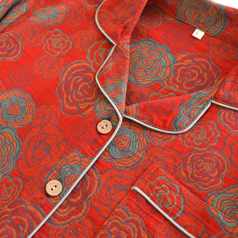 Camellia Loungewear-Set aus reiner Baumwolle - image 3
