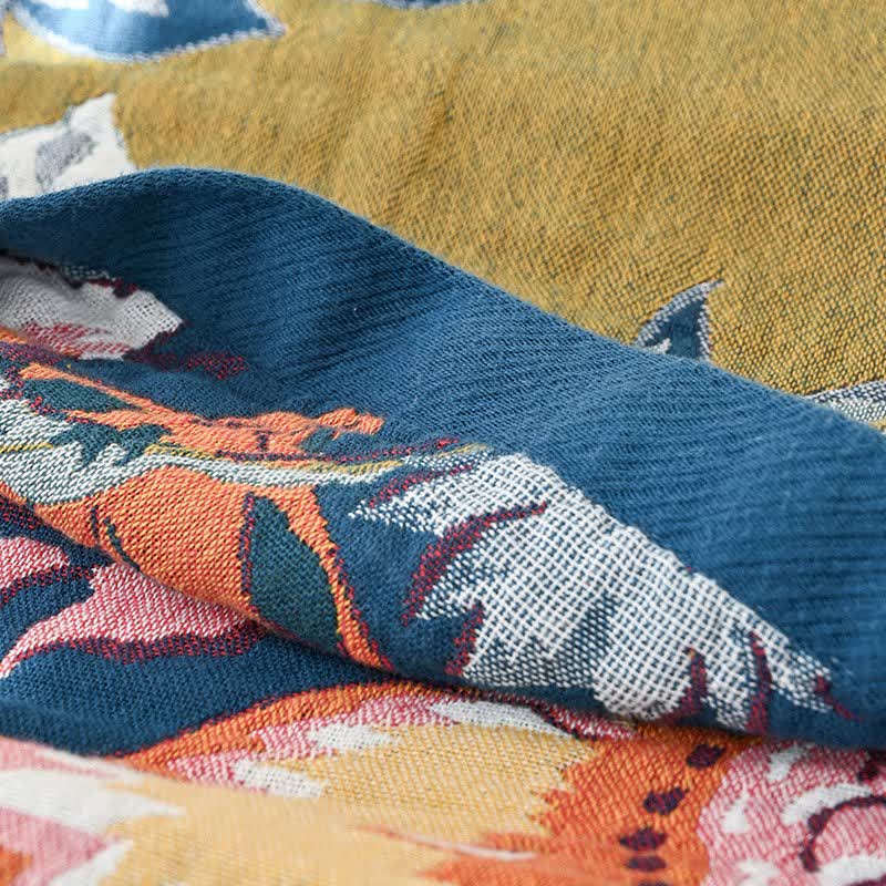 Traumhafter, floraler Quilt aus reiner Baumwollgaze - image 9