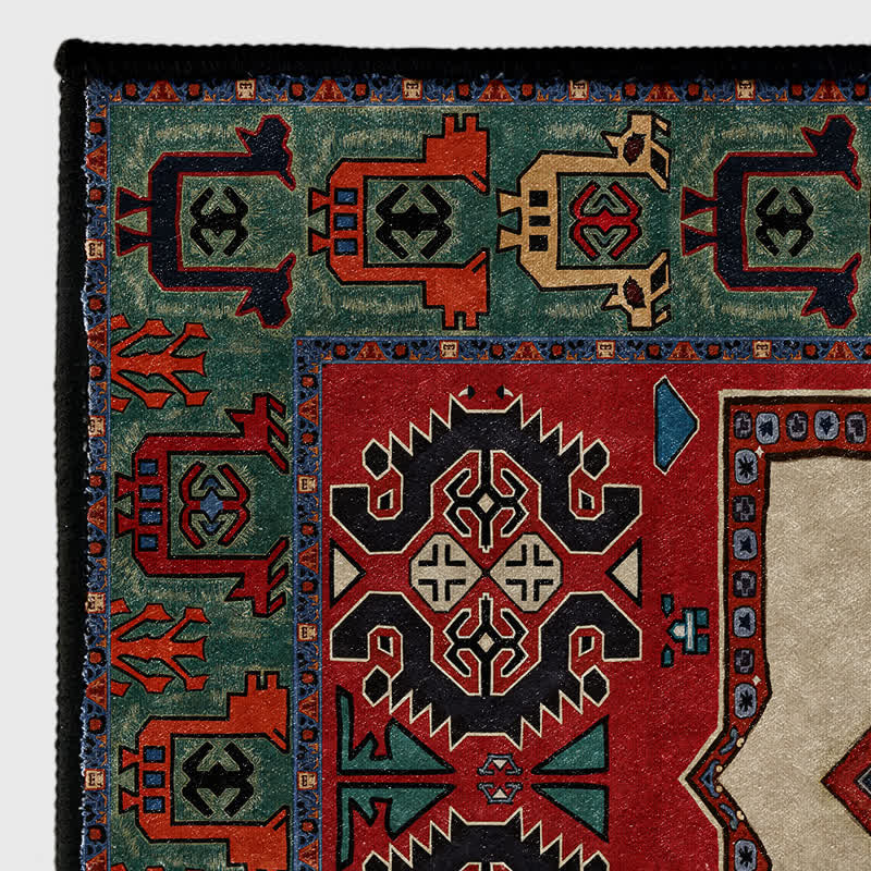 Vintage Marokkanischer geometrischer Indoor-Outdoor-Teppich - image 7