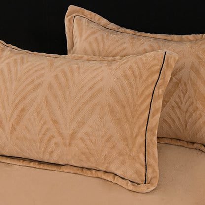 Bettwäsche-Set mit blattförmigem, strukturiertem Plüschmuster (4-teilig) - image 11