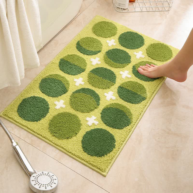 Badematte mit geometrischem Jacquard-Muster, rutschfest - image 2