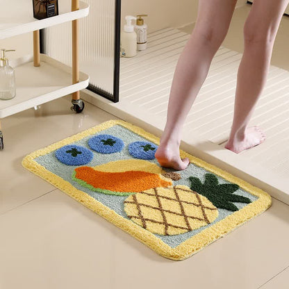 Lustige, rutschfeste Badematte mit Fruchtmotiv - A - 50cm x 80cm - image 1