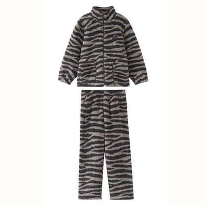 Kinder-Loungewear-Set mit Zebramuster und Reißverschluss - image 4