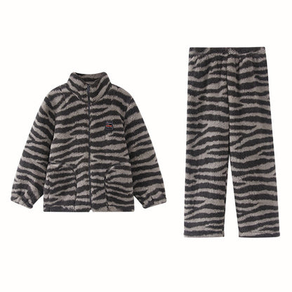 Kinder-Loungewear-Set mit Zebramuster und Reißverschluss - image 5