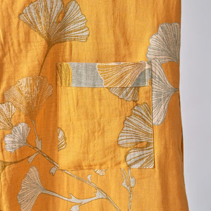 Kimono-Bademantel aus Baumwollgaze und Ginkgo - image 54