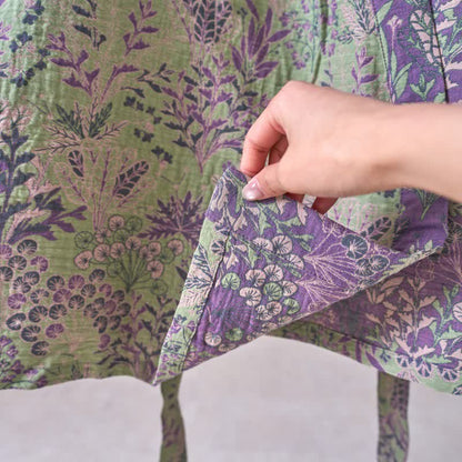 Kimono-Robe aus Baumwollgaze mit botanischem Bezug - image 16