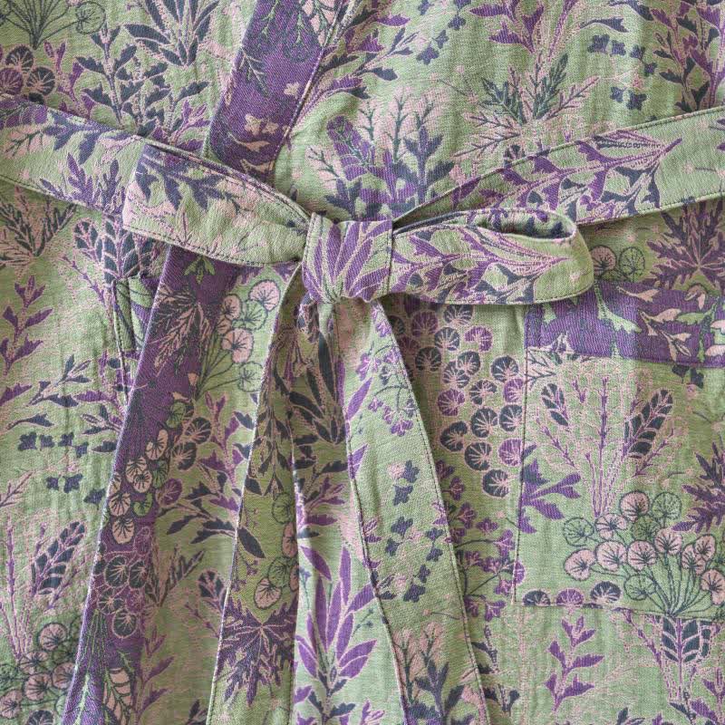 Kimono-Robe aus Baumwollgaze mit botanischem Bezug - image 14