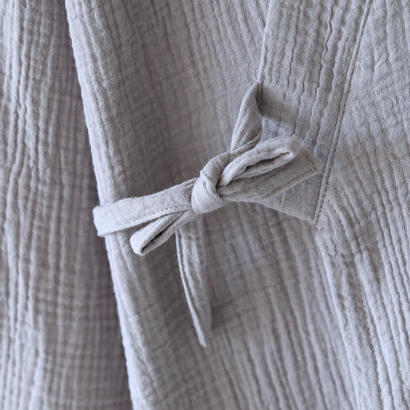 Unisex-Bademantel aus Bambus-Baumwoll-Gaze - image 12