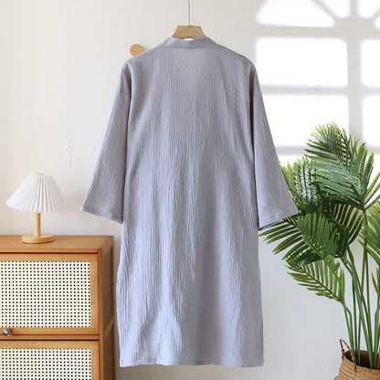 Unisex-Bademantel aus Bambus-Baumwoll-Gaze - image 7