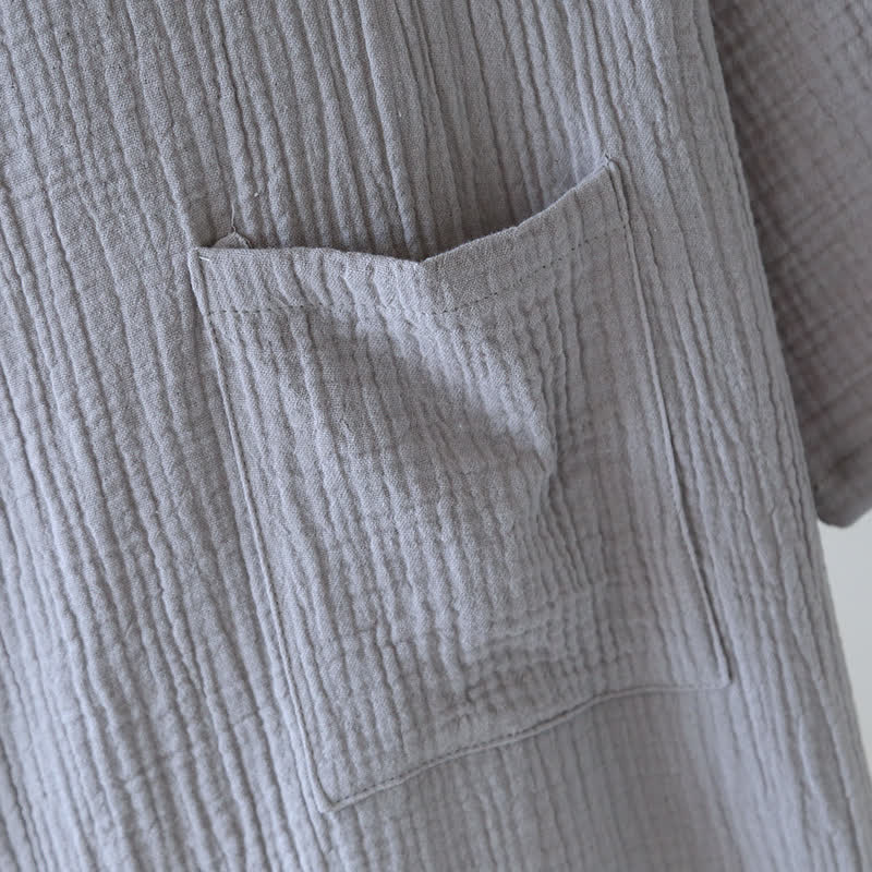 Unisex-Bademantel aus Bambus-Baumwoll-Gaze - image 14
