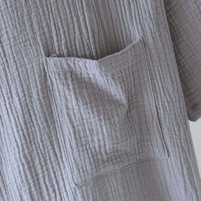 Unisex-Bademantel aus Bambus-Baumwoll-Gaze - image 14