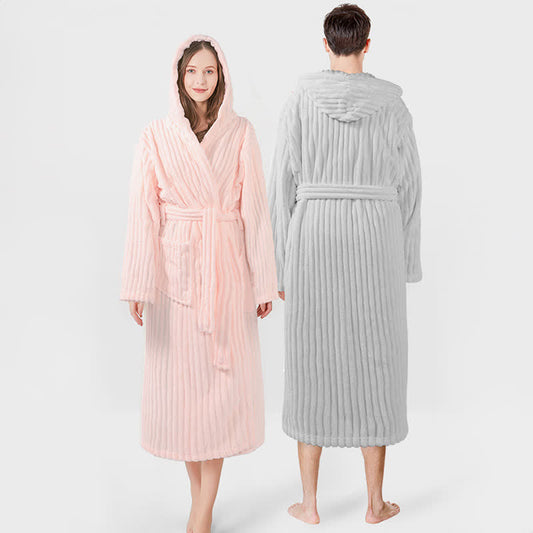 Ownkot Unisex Wolkenweicher Kapuzen-Plüschbademantel - image 0