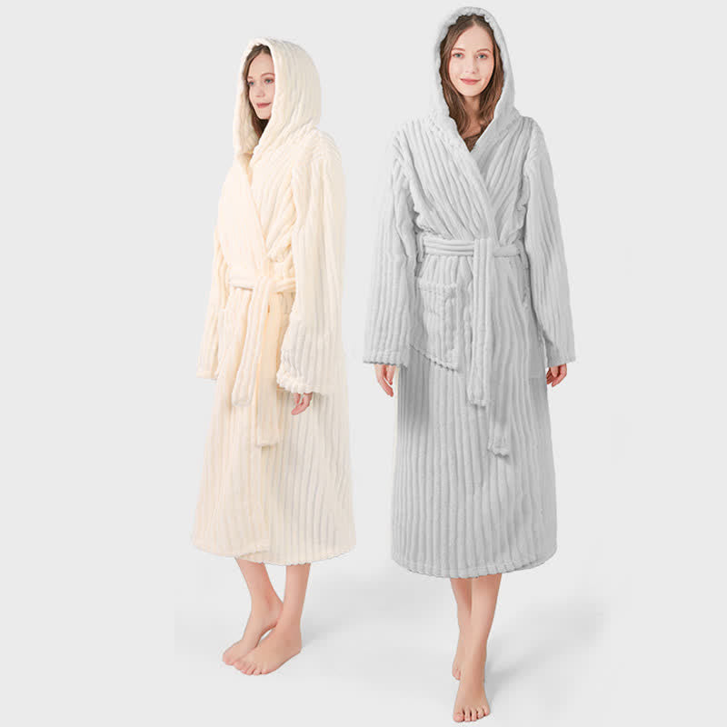 Ownkot Unisex Wolkenweicher Kapuzen-Plüschbademantel - image 2