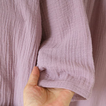 Unisex Minimalistischer Kimono aus Baumwollgaze Loungewear - image 8