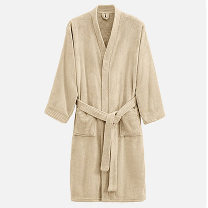 Ownkot Unisex Gemütlicher Hotel- und Spa-Bademantel aus Frottee - Khaki - XL - image 13