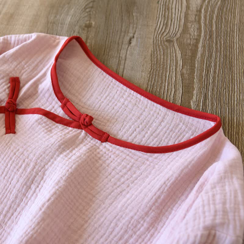 Loungewear im orientalischen Stil aus Baumwollgaze, Kimono - image 7
