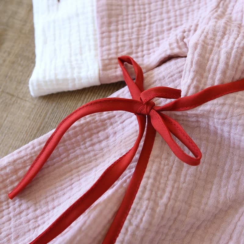 Loungewear im orientalischen Stil aus Baumwollgaze, Kimono - image 9