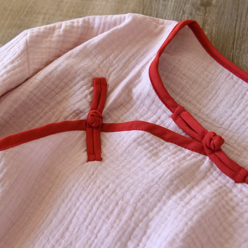 Loungewear im orientalischen Stil aus Baumwollgaze, Kimono - image 8
