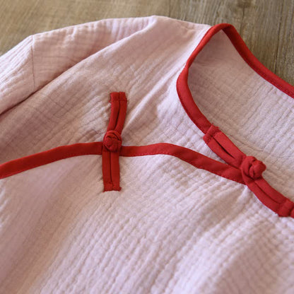 Loungewear im orientalischen Stil aus Baumwollgaze, Kimono - image 8