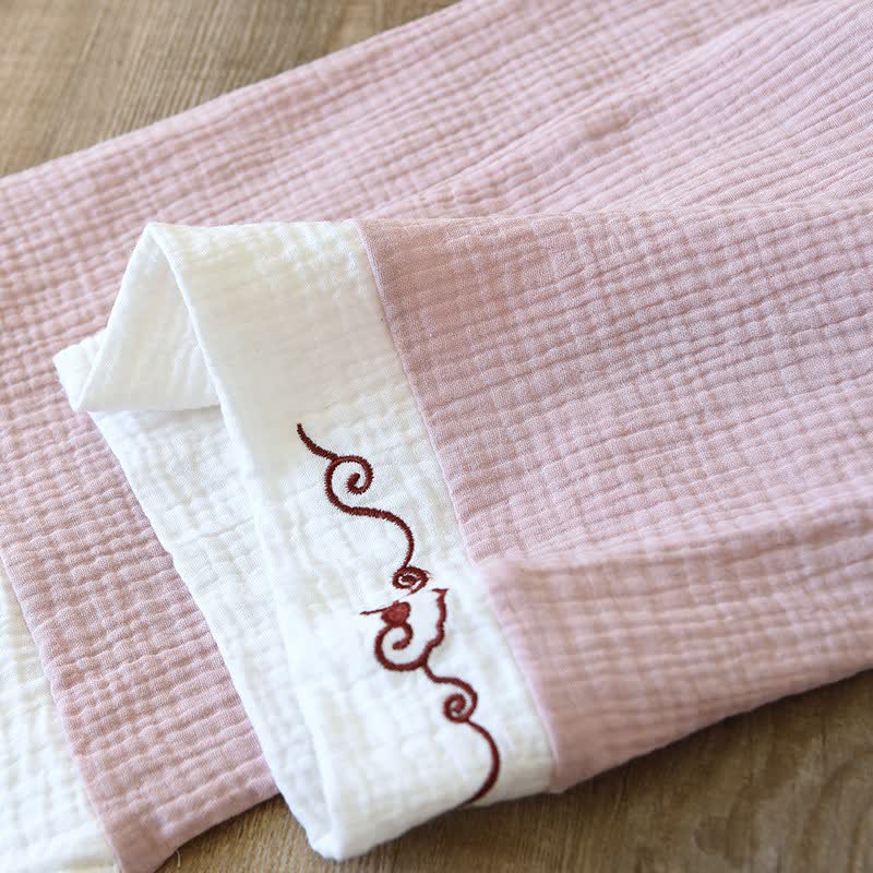 Loungewear im orientalischen Stil aus Baumwollgaze, Kimono - image 13