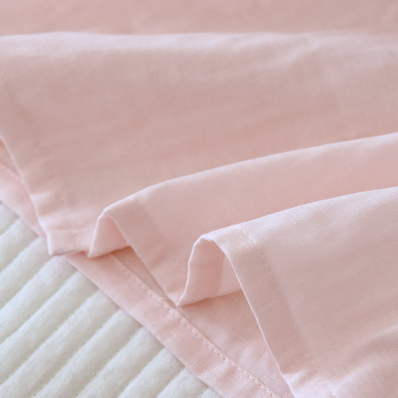 Kimono-Loungewear aus Baumwollgaze mit Blumenstickerei - image 12