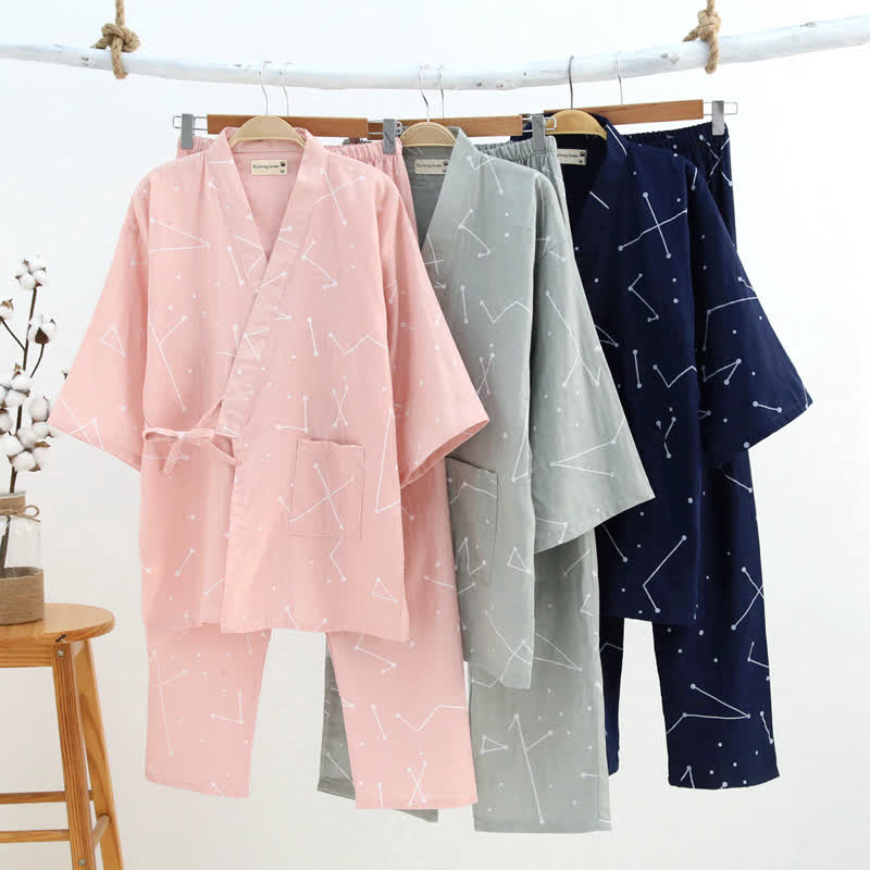 Partner-Kimono-Loungewear aus Baumwolle - image 0