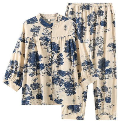 Loungewear im Retro-Oriental-Stil aus Baumwolle - image 3