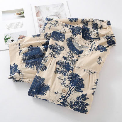 Loungewear im Retro-Oriental-Stil aus Baumwolle - image 1