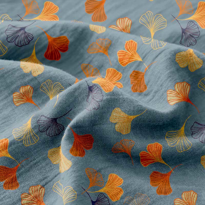 Tagesdecke aus Baumwollgaze-Jacquard „Ginkgo Biloba“ - image 3