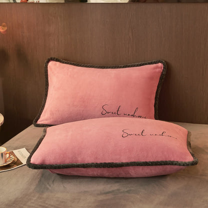 Sweet Home Bettwäsche-Set aus bedrucktem Plüsch (4-teilig) - image 3