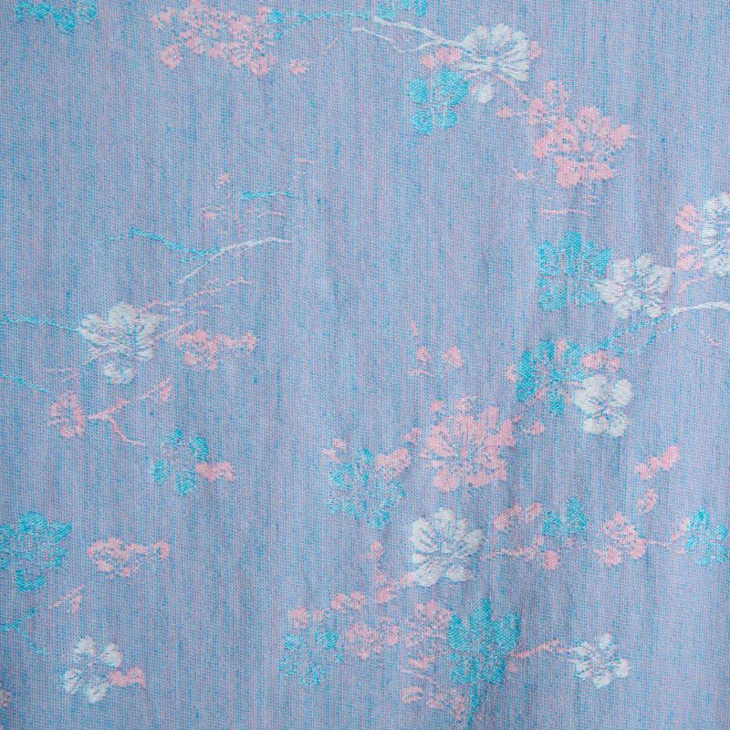 Anmutiger Kimono-Bademantel aus Baumwollgaze mit Pflaumenblütenmuster - image 5