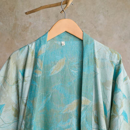 Kimono-Bademantel aus Naturbaumwollgaze - image 15