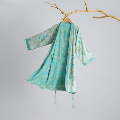 Kimono-Bademantel aus Naturbaumwollgaze - image 14