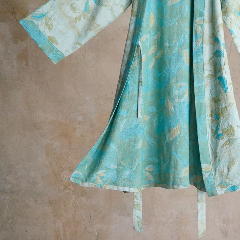 Kimono-Bademantel aus Naturbaumwollgaze - image 17