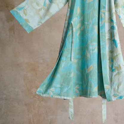 Kimono-Bademantel aus Naturbaumwollgaze - image 17