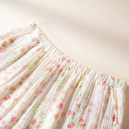 Elegantes Pyjama-Set aus begonienfarbener Baumwollgaze - image 8