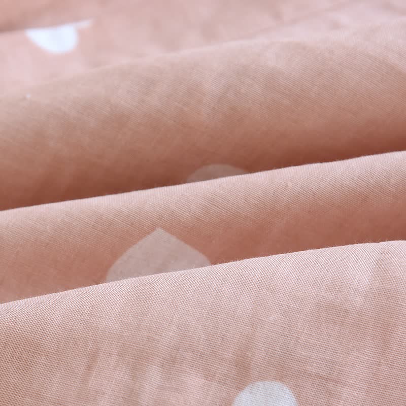 Kimono-Bademantel aus Baumwollgaze mit Herzmotiv - image 11
