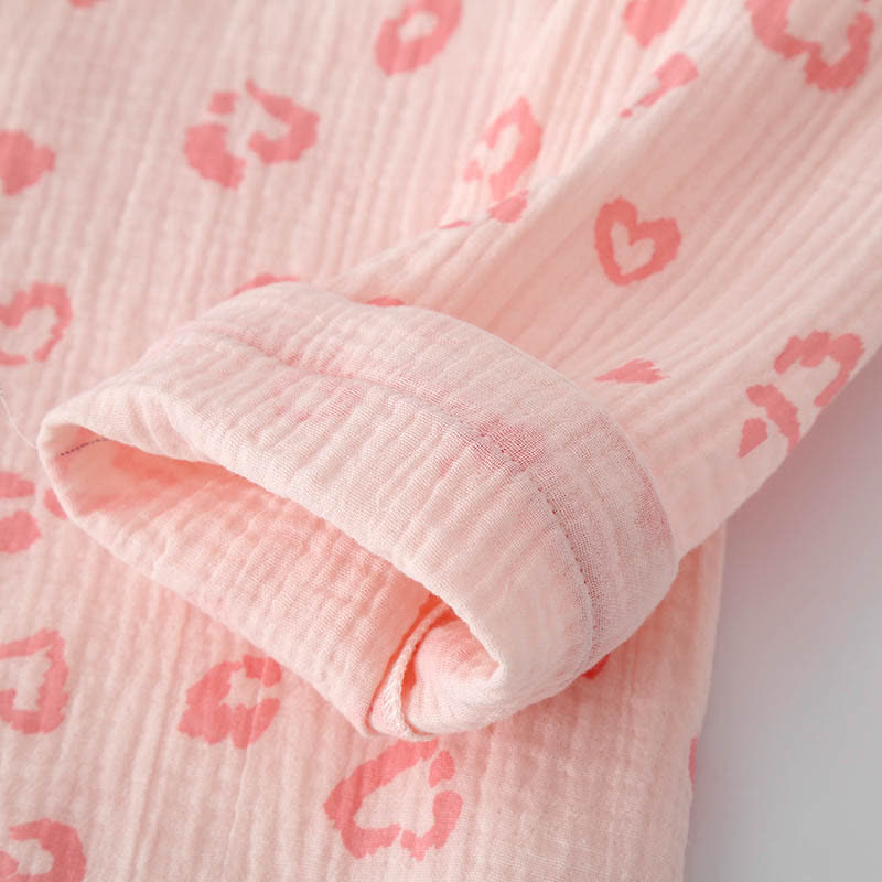 Pyjama-Set aus Baumwolle mit Herz-Leopardenmuster - image 7