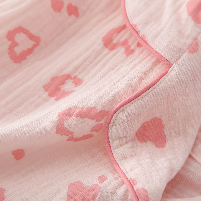 Pyjama-Set aus Baumwolle mit Herz-Leopardenmuster - image 10