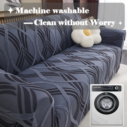 Jacquard-Elastik-Sofaüberzug mit rutschfester Oberfläche - image 3