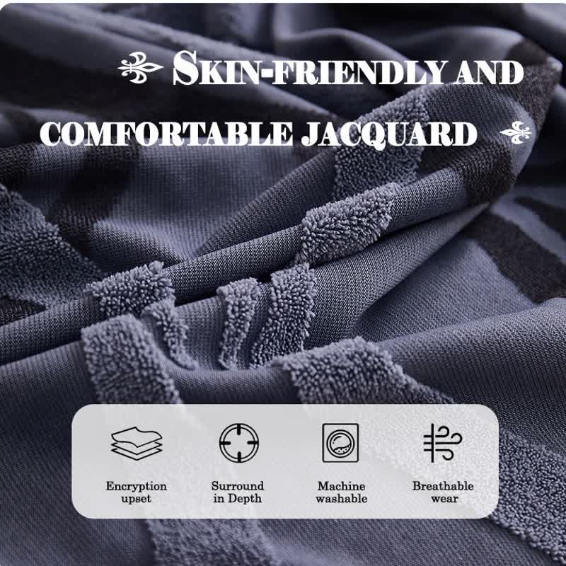 Jacquard-Elastik-Sofaüberzug mit rutschfester Oberfläche - image 4