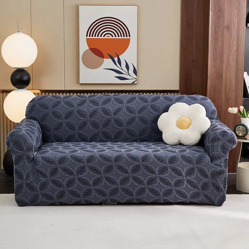 Hochelastischer 3D-Jacquard-Sofaüberzug - Graublau - All-inclusive - 4-Sitzer 92" - 118" - image 6