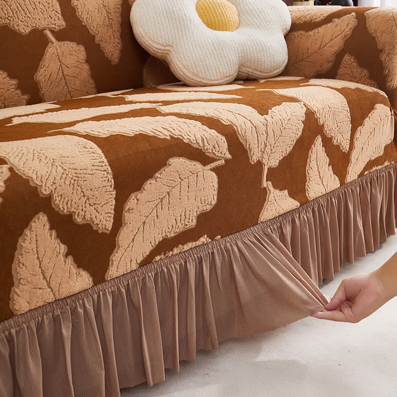 Jacquard-Blattmuster, elastischer Rundum-Überzug - image 3