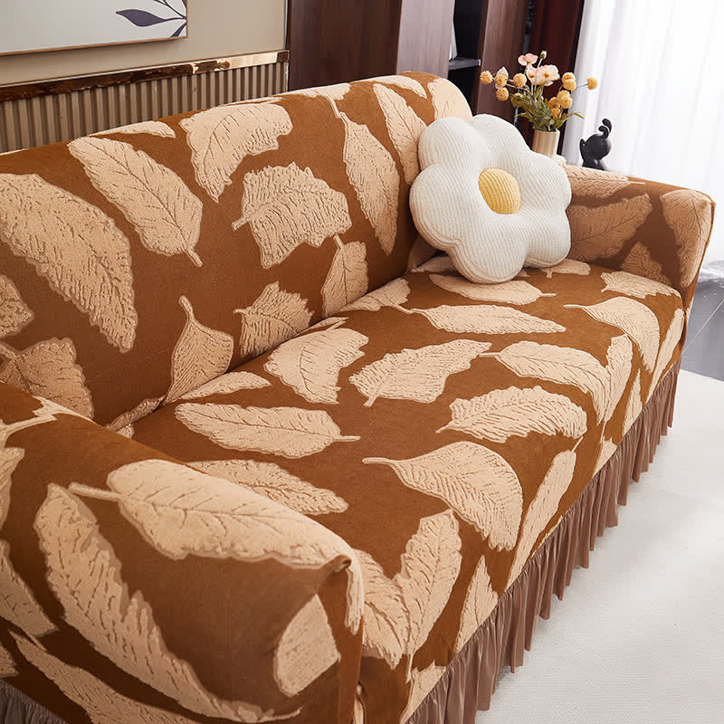 Jacquard-Blattmuster, elastischer Rundum-Überzug - image 2