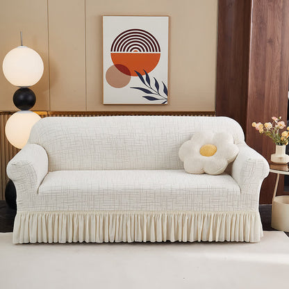 Elastischer, vollständig umschließender Universal-Überzug - Cremefarben - 4-Sitzer 92" - 118" - image 8