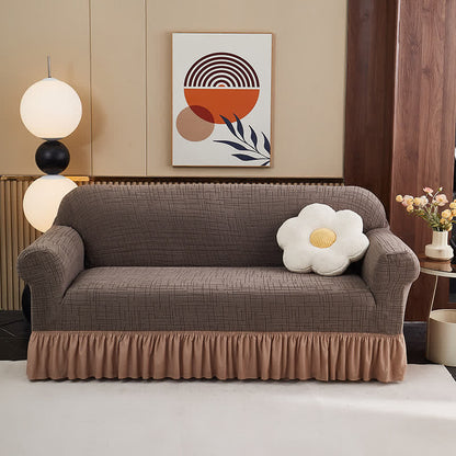 Elastischer, vollständig umschließender Universal-Überzug - Kaffee - 4-Sitzer 92" - 118" - image 9